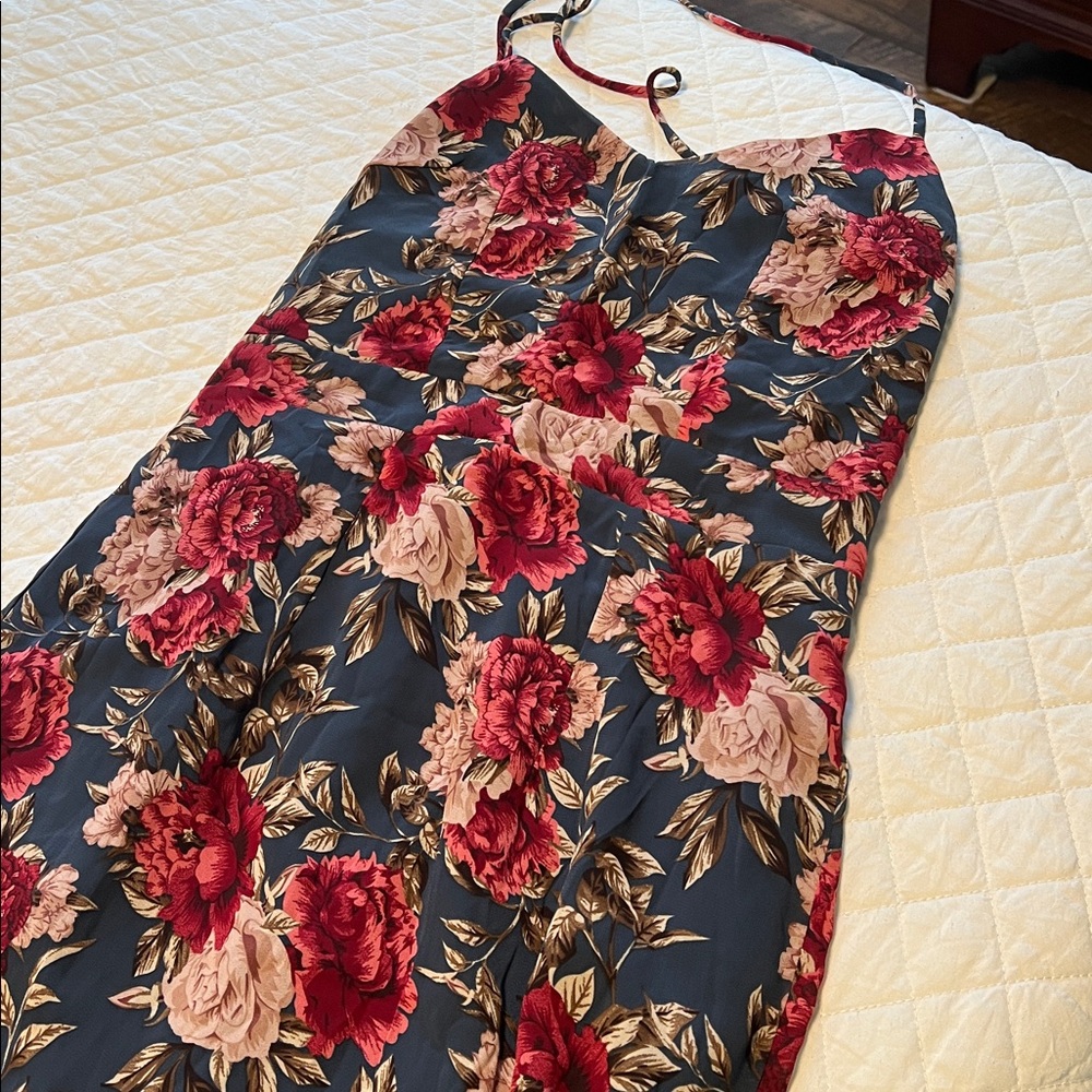 Floral Spaghetti Strap Dress